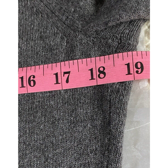 Academia Banana Republic Womens M Gray Preppy Wool/Cashmere Blend Sweater - Picture 6 of 9